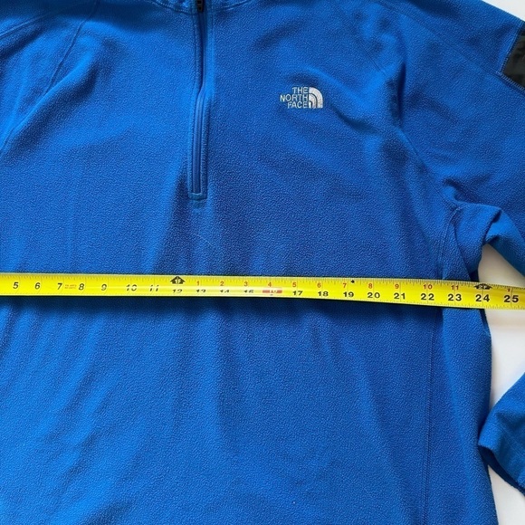 Men’s North Face Fleece 1/4 Zip Blue XXL - Picture 8 of 9
